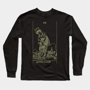 Golden Tarot - Strength Long Sleeve T-Shirt